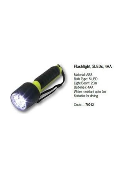 Su geçirmez 5 Led'li El Feneri (Dalış feneri)