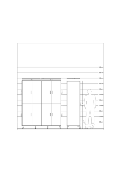 Kronos Gardrop 8 Raflı 8 Kapaklı 176x59x221 Aytaşı-çam Çam Kronos Gardrop 8 Raflı 8 Kapaklı 176x59x221 Aytaşı-çam Çam