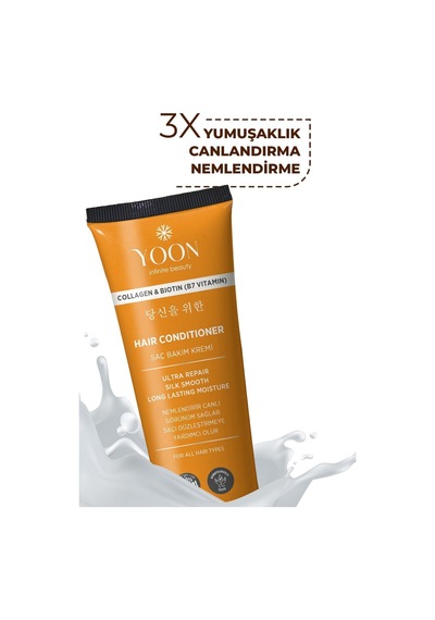 Yoon 2'li Vegan Saç Kremi & Saç Serumu, Kolajen Ve Keratin İçeren Saç Bakım Seti