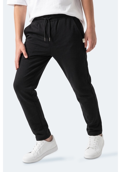 Slazenger Polly Unisex Çocuk Siyah Eşofman Altı