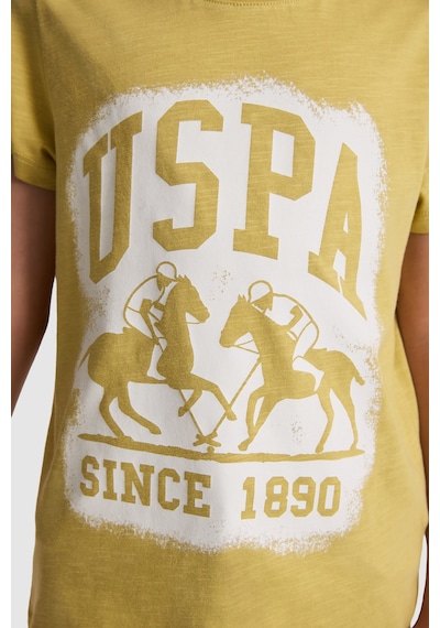 U.S. Polo Assn. Erkek Çocuk Tişört 50327044-vr235 Yag Yesılı