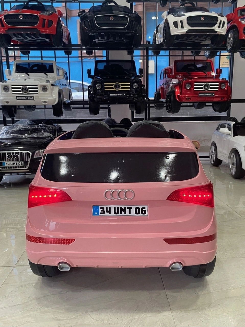 12 Volt Uzaktan Kumandalı Akülü Jeep 1-5 Yaş Pembe Pembe