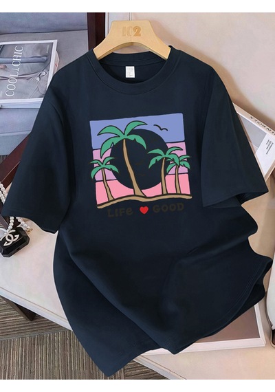 Noıssey Urban Pop Graphic Kadın Tişört Koleksiyonukod 5247 Lacivert