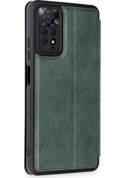 Newface Xiaomi Redmi Note 12 Pro 4g Kılıf Flip Cover - Semeglbl - 65 Koyu Yeşil