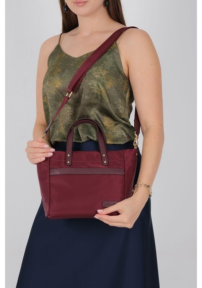 Silver Polo Sp1213 Kadın El Çantası Saten Bordo-bordo