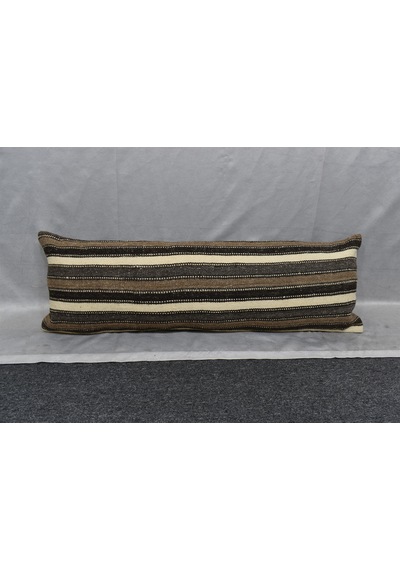 Zehra Abla Halı Yeni El Dokuma Dekoratif Lumbar Kilim Kırlent Yastık Kılıfı 6207