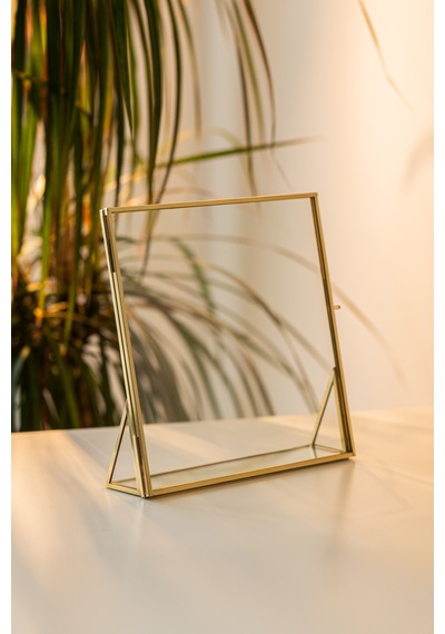 Resim & Fotoğraf Çerçeveleri Masaüstü 20x20cm Pirinç & Gold