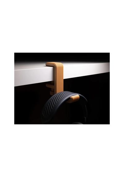 Alvera Masa Kenarı Kulaklık Askısı Çizgili Kulaklık Tutucu Sıkıştırmalı Kulaklık Askısı 10-40 Mm - Karışık