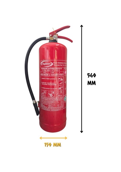 Özgüven Yangın Söndürme Tüp Cihazı Abc Kkt 6 Kg. - Tse/hyb/ce/en615