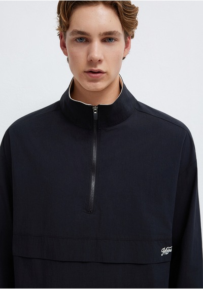 Mavi - Yarı Fermuarlı Siyah Sweatshirt 0211890-900 Siyah
