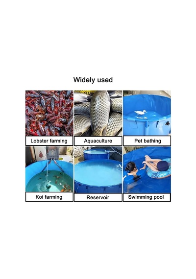 Tr Su Depolama Tankı, Büyük 3x1.2m Yer Üstü Pvc Balık Göleti - Koi Kültürü Ve Tarımsal Sulama İçin Katlanabi