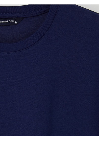 Lcwaıkıkı Classic Lacivert Regular Fit Dry Touch Kalın Kumaş Tişört /03