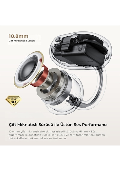 Soundpeats Pop Clip Open-Ear Enc Ows Bluetooth 5.4 Kablosuz Kulaklık