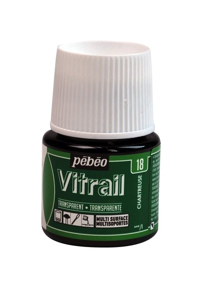 Pebeo Vitrail Cam Boyası 45ml - 18 Chartreuse