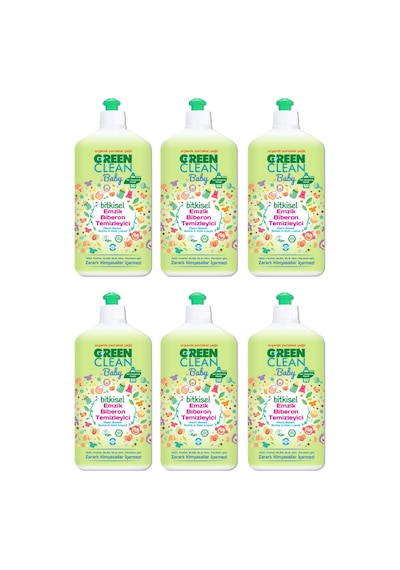 U Green Clean Baby Organik Portakal Yağlı Bitkisel Biberon ve Emzik Temizleyici 6 x 500 ML