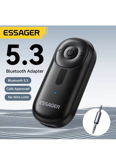 Bt14 Bluetooth 5.3 Araç Kiti 3.5mm Hi-fi Ses Aux Jack Ses Müzik