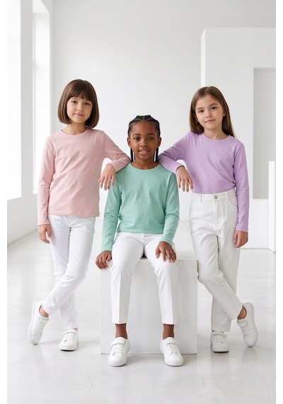 Kiagu Kız Erkek Çocuk Basic Tişört 3'lü Set Pamuklu Uzun Kollu Çocuk Tişört 2-13 Yaş T-shirt 3'lu Set4 Kiagu Kız Erkek Çocuk Basic Tişört 3'lü Set Pamuklu Uzun Kollu Çocuk Tişört 2-13 Yaş T-shirt 3'lu Set4