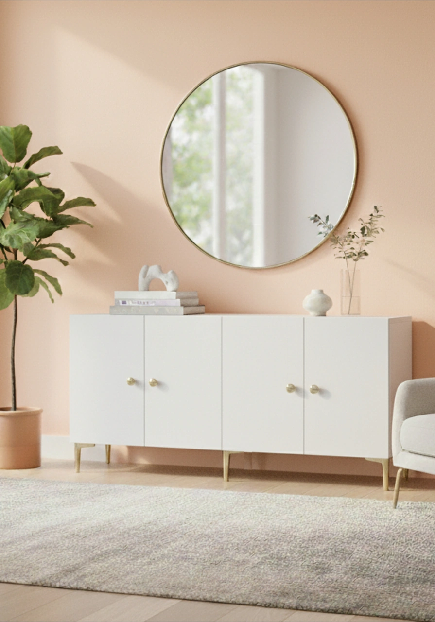 Ka1517bg Sımple150 Konsol, Kahve Köşesi, Tv Sehpası Beyaz-gold 150cm Beyaz