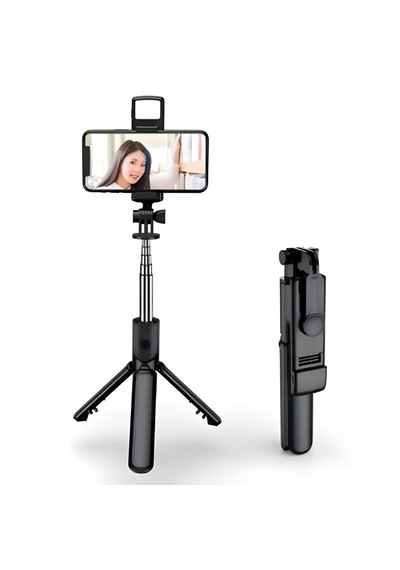N09s Telefonlar İçin Işıklı Bluetooth Selfie Çubuğu 90 Cm-al4641