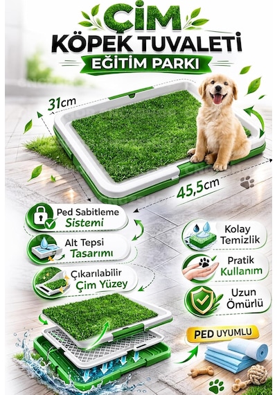 Cngzshop Pet Park Köpek Tuvalet Eğitim Parkı, 31 X 45,5 Cm, Büyük Boy