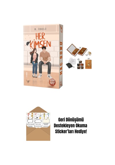 Her Kimsen - Son Set + Eflâl 4 Ciltli - Kutulu Set + Okuma Sticker'ları