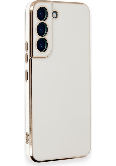 Newface - 682 - Samsung Galaxy Uyumlu S21 Kılıf Volet Silikon - Csmo-tex - - Beyaz