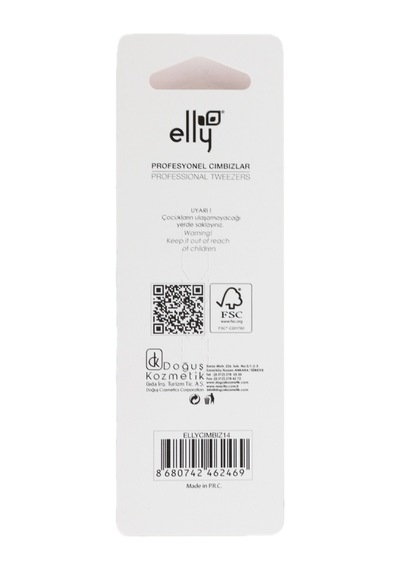 Elly Rose Gold Series Profesyonel Eğimli Cımbız Kaş Alma Ve Tüy Temizleme Cımbızı
