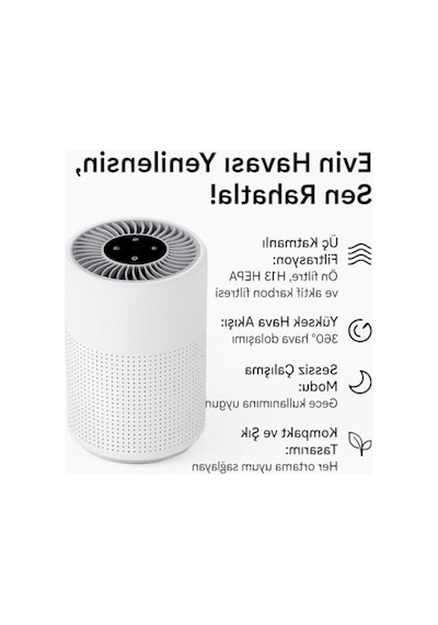 Hava Temizleme Cihazı - H13 Hepa Filtre, 360 Hava Dolaşımı