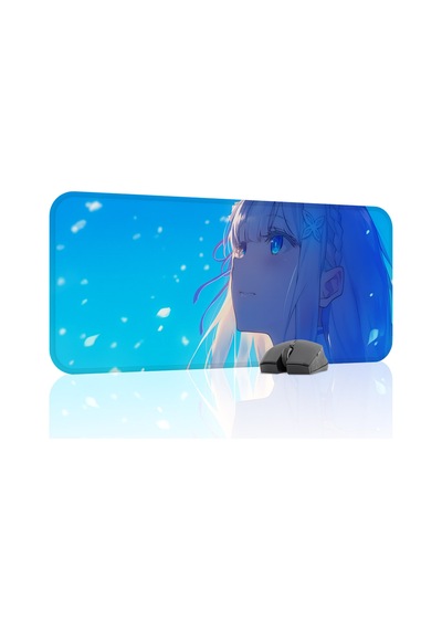 Re Zero Kaymaz Dikişli Kauçuk Oyuncu Mousepad V1 - 70x30 Xl Gaming Mouse Pad Fare Altlığı