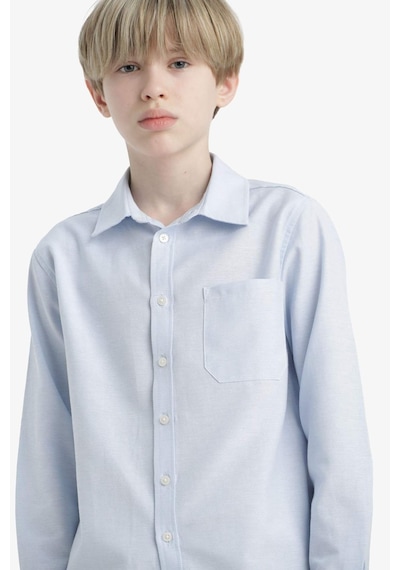 Defacto Erkek Çocuk Okula Dönüş Regular Fit Polo Yaka Oxford Uzun Kollu Gömlek F3268a825aube793 Mavi Defacto Erkek Çocuk Okula Dönüş Regular Fit Polo Yaka Oxford Uzun Kollu Gömlek F3268a825aube793 Mavi