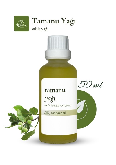 Sabunal Tamanu Yağı 50 ML Soğuk Sıkım Cilt Ve Saç Bakım Yağı
