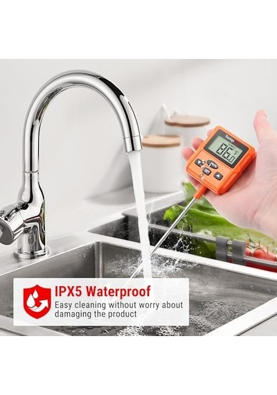 Temppro Tp511 Programlanabilir Alarmlı, Ayarlanabilir Işıklı Ekranlı Ve Tencere Klipsli Dijital Şeker, Yağ Ve Gıda Termometresi 25.4 Cm Uzun Prob Ahşap Temppro Tp511 Programlanabilir Alarmlı, Ayarlanabilir Işıklı Ekranlı Ve Tencere Klipsli Dijital Şeker, Yağ Ve Gıda Termometresi 25.4 Cm Uzun Prob Ahşap