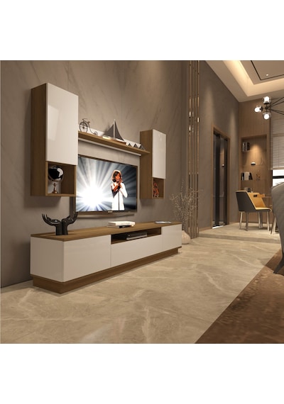 Decoraktiv Trio 5das Mdf Tv Ünitesi Tv Sehpası Pera - Beyaz