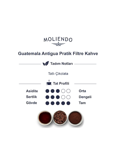 Moliendo Guatemala Antigua Pratik Filtre Kahve Avantaj Paketi