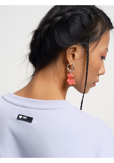 Oversize Kadın Sweatshirt Lila