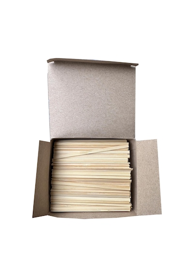 Tahta Ahşap Bambu Çay Kahve Karıştırıcı Çubuk Kaşık - 11 Cm. - 500 Adetlik 24 Paket - Koli Kahverengi