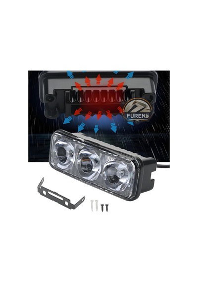 Gündüz Ledi 2 X 3 Motosiklet Otomobil Atv Üniversal Sis Farı