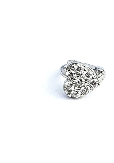 Zirkon Taş Detaylı 925ayar Gümüş Tragus Halka Piercing Gümüş