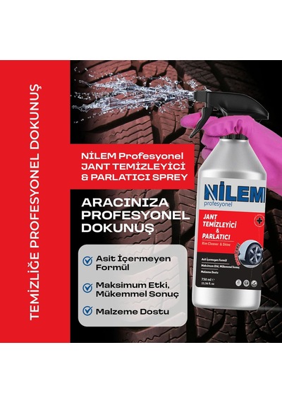 Profesyonel Jant Temizleyici Ve Parlatıcı 750 Ml