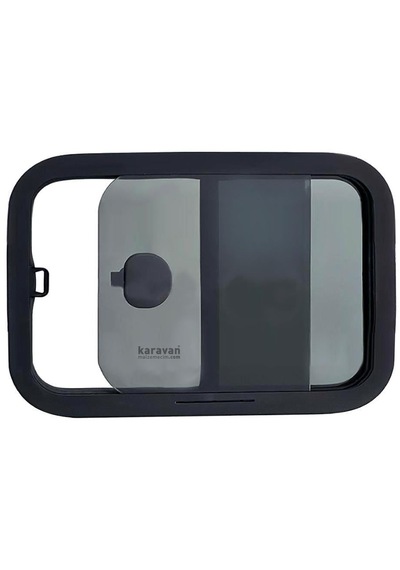 Sürgülü Karavan Camı 60x40cm Oval Köşe Yerli-68 Çok Renkli