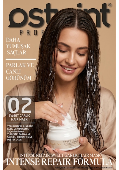 Sweet Garlic Sarımsak Özlü 4'lü Profesyonel Saç Bakım Seti Yoğun Onarıcı Bakım Formülü