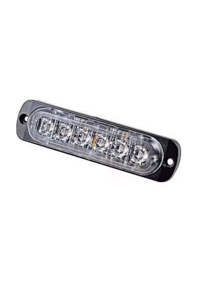 Ahmet Otomotiv 4 Adet Beyaz Camlı Sarı Amber Çakar Lamba 11cm 12v-24v
