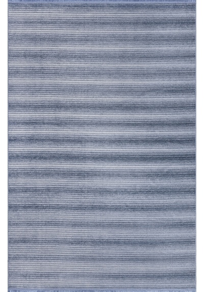 Koza Halı Stripe Mavi Kilim Kaymaz Taban Salon Oturma Odası Antre Halısı 33 Mavi