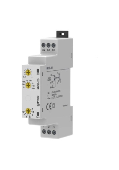 Entes Mcb-20 ,ray/dın 12v..220vac/dc Kontak-1a1k Multi Zaman Röle