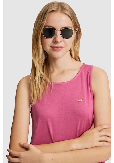 U.S. Polo Assn. U.s. Polo Assn. Kadın Fuşya Tişört Basic 50323548-vr023 Fusya