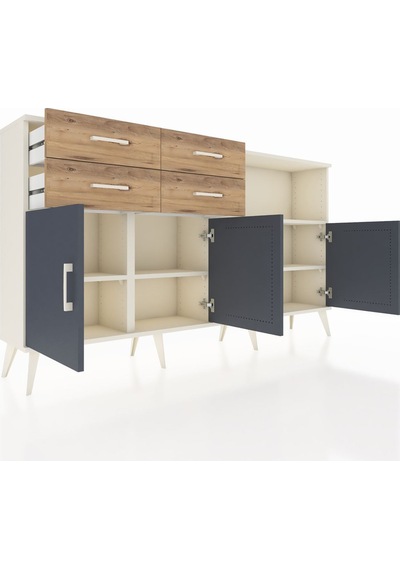 Arges Konsol 4 Raflı 4 Çekmeceli 4 Kapaklı 176x30x99 Aytaşı-antrasit/çam Antrasıt/atlas Çam - Aytası Arges Konsol 4 Raflı 4 Çekmeceli 4 Kapaklı 176x30x99 Aytaşı-antrasit/çam Antrasıt/atlas Çam - Aytası