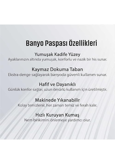 Monnhein Banyo Paspası, Yumuşak Banyo Halısı, Kaymaz Dot Tabanlı, Su Emici, Makinede Yıkanabilir - 50 X 80 Cm Çok Renkli