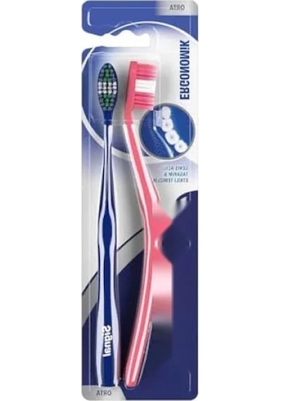Orta Diş Fırçası 2'li Set - Ergonomik Tasarım