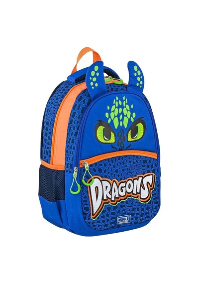 Muggle 3 Bölmeli Dragons Okul Sırt Çantası Mu-9167