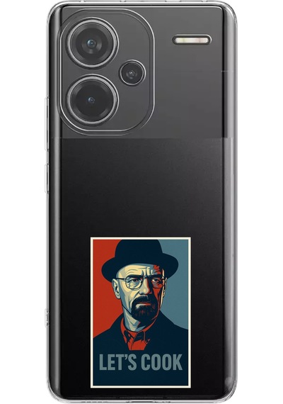Redmi Note 13 Pro Plus Uyumlu Lets Cook Afiş Baskılı Silikon Kılıf Renkli